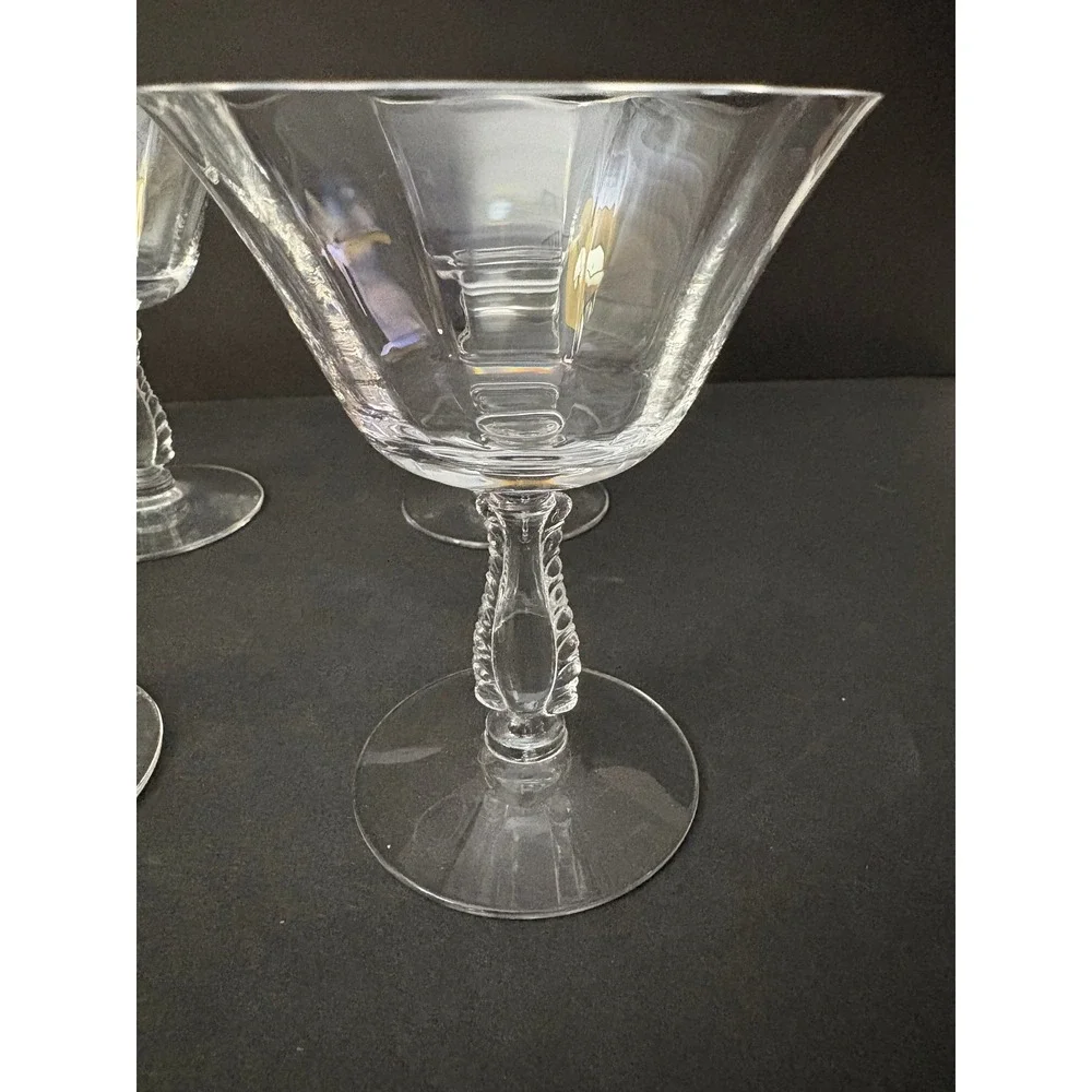 Silver Flutes By Fostoria set six